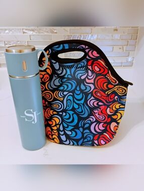 NWT Sassy Jones Tumbler & Lunch Tote Set - Zuri Multi